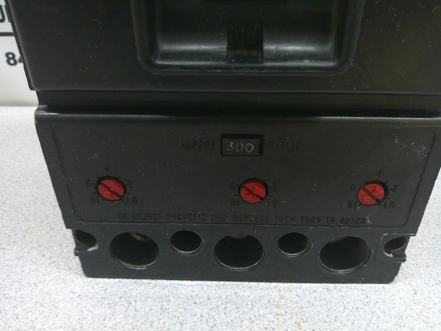 WESTINGHOUSE LB CIRCUIT BREAKER LB3400F 400AMP 600VOLT 3POLE W/300A TRIP