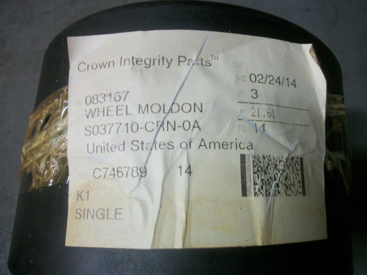 CROWN FORK LIFT RUBBER LOAD WHEEL 083167 NOB