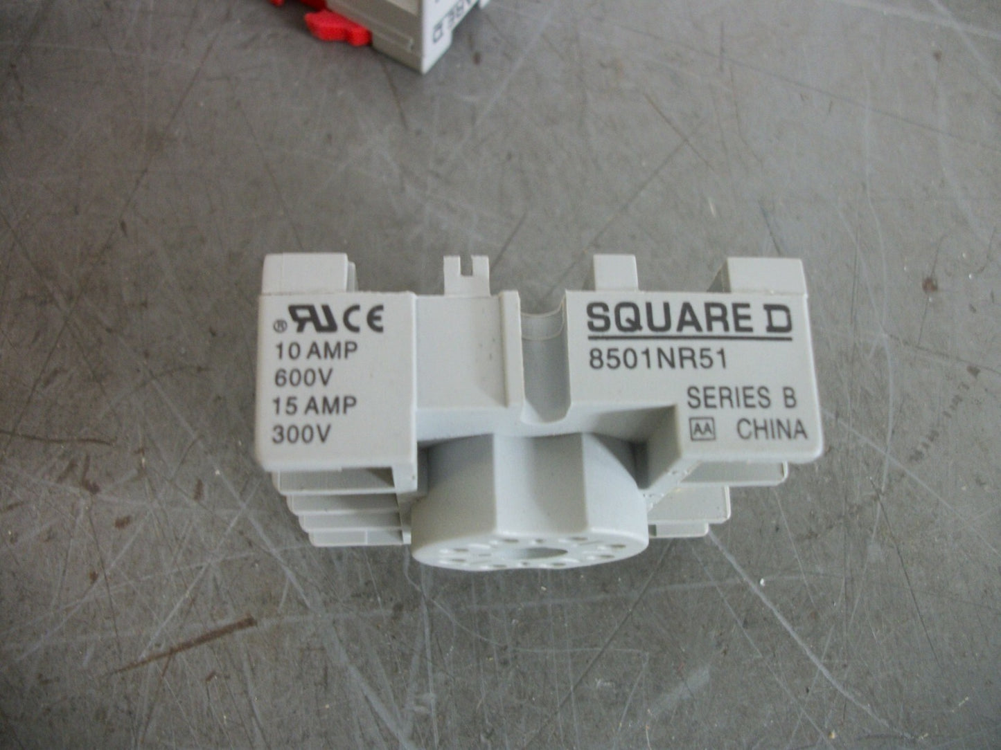SQUARE D LOT OF 3 SERIES B RELAY SOCKET BASES 8501NR51 10AMP 300VOLT NOB
