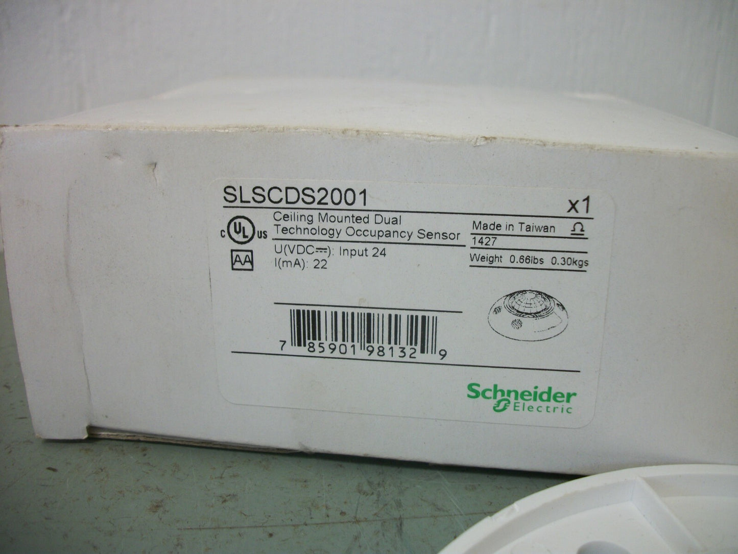 SQUARE D CEILING MOUNTED DUAL OCCUPANCY SENSOR SLSCDS2001 NIB