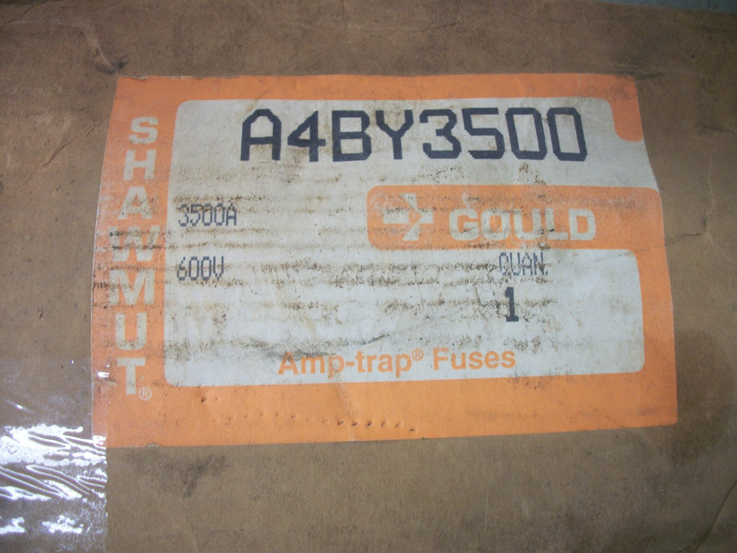 GOULD SHAWMUT AMP-TRAP FUSE A4BY3500 3500AMP 600VOLT NIB