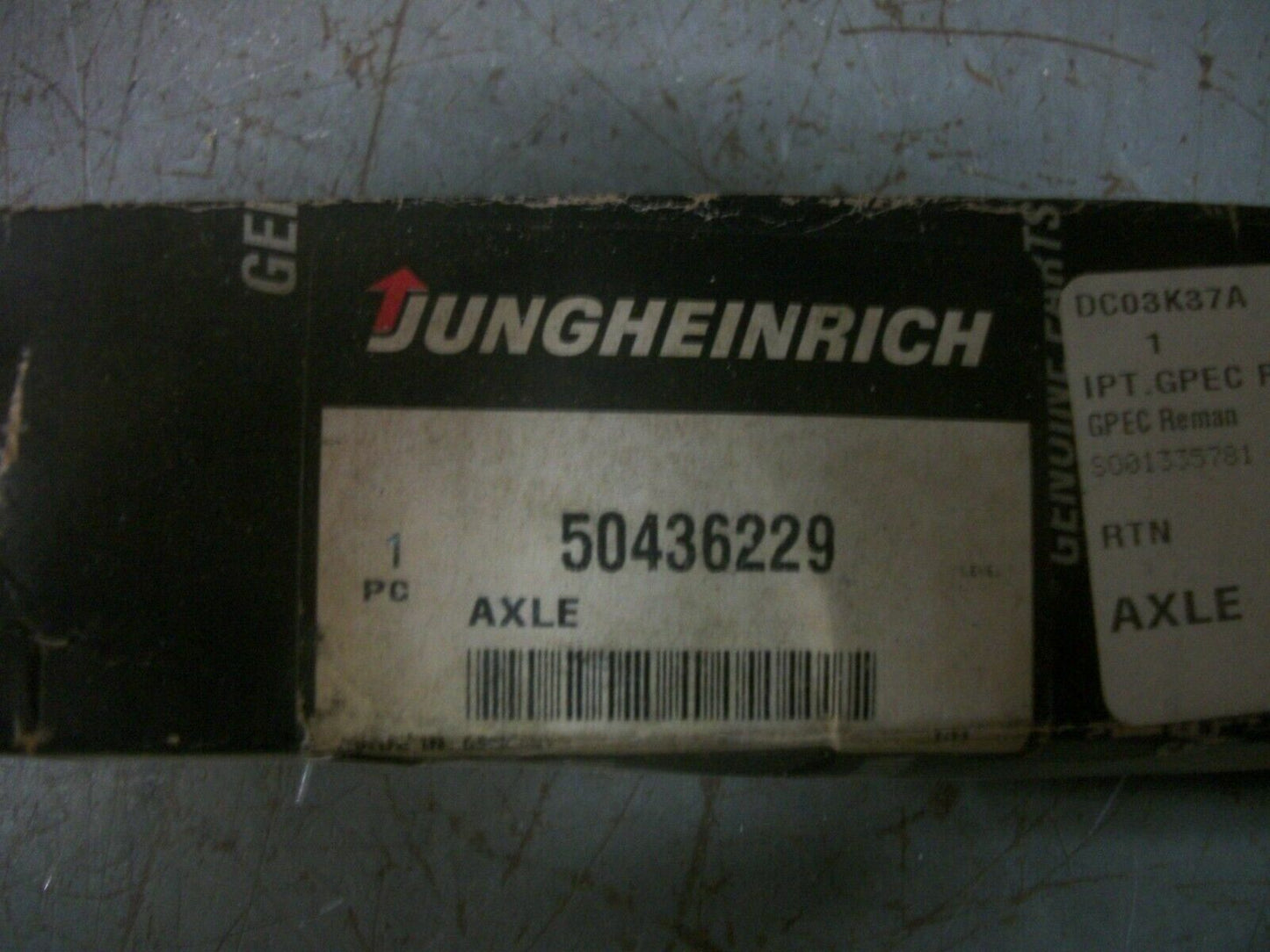 JUNGHEINRICH FORK LIFT AXLE 50436229 NIB