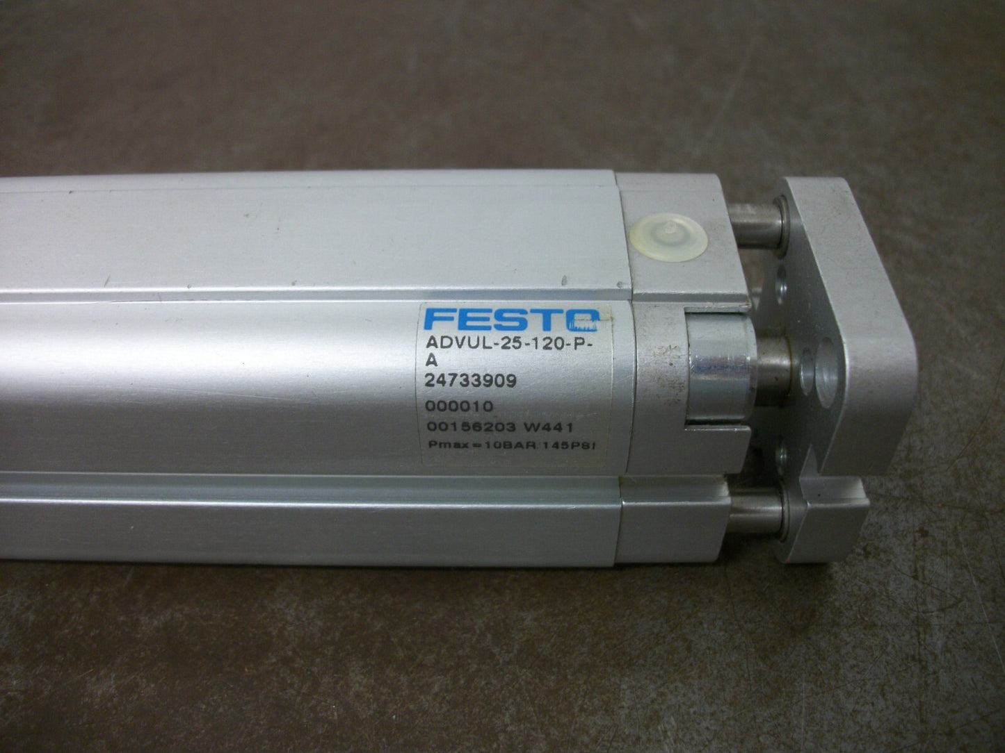 FESTO PNEUMATIC CYLINDER ADVUL-25-120-P-A 10 BAR 145PSI NOB
