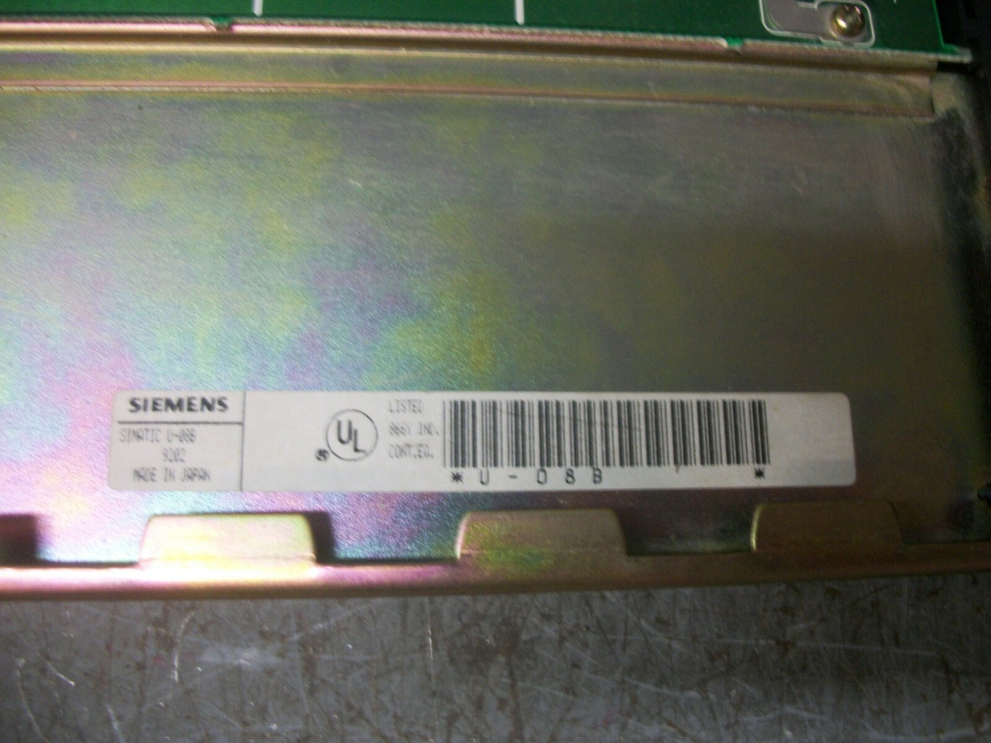 SIEMENS 10-SLOT PLC CHASSIS RACK BASE U-08B