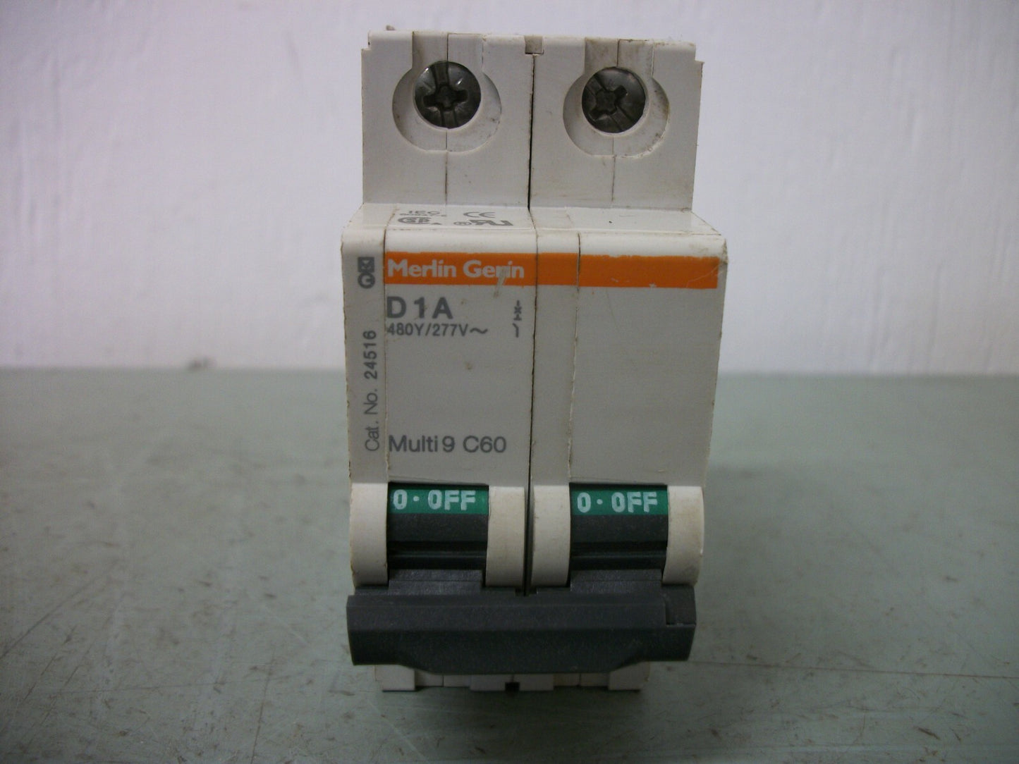 MERLIN GERIN MULTI9 C60 MOTOR CIRCUIT BREAKER MG24516 1AMP 480VOLT 2POLE