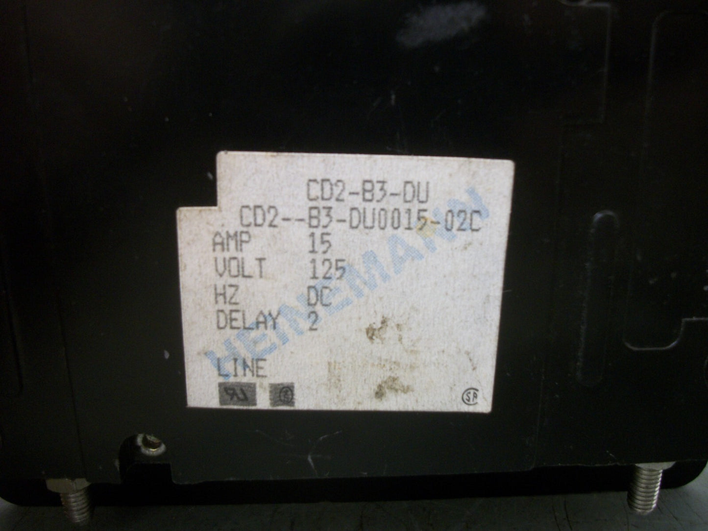 HEINEMANN CD2-B3-DU CIRCUIT BREAKER CD2-B3-DU0015-02C 15AMP 125VOLT 2POLE