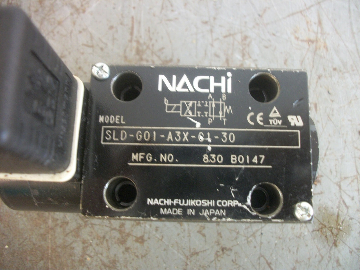 NACHI DIRECTIONAL CONTROL SOLENOID VALVE SLD-G01-A3X-C1-30 NOB