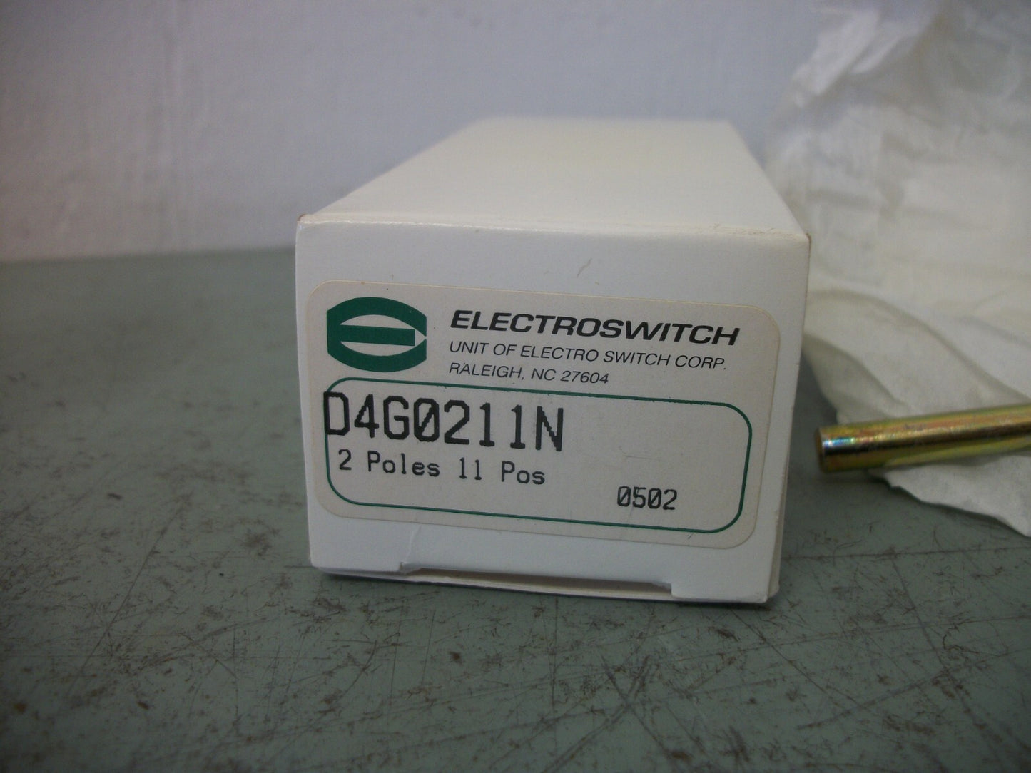 ELECTROSWITCH 11-POSITION ROTARY SWITCH D4G0211N 2POLE NIB