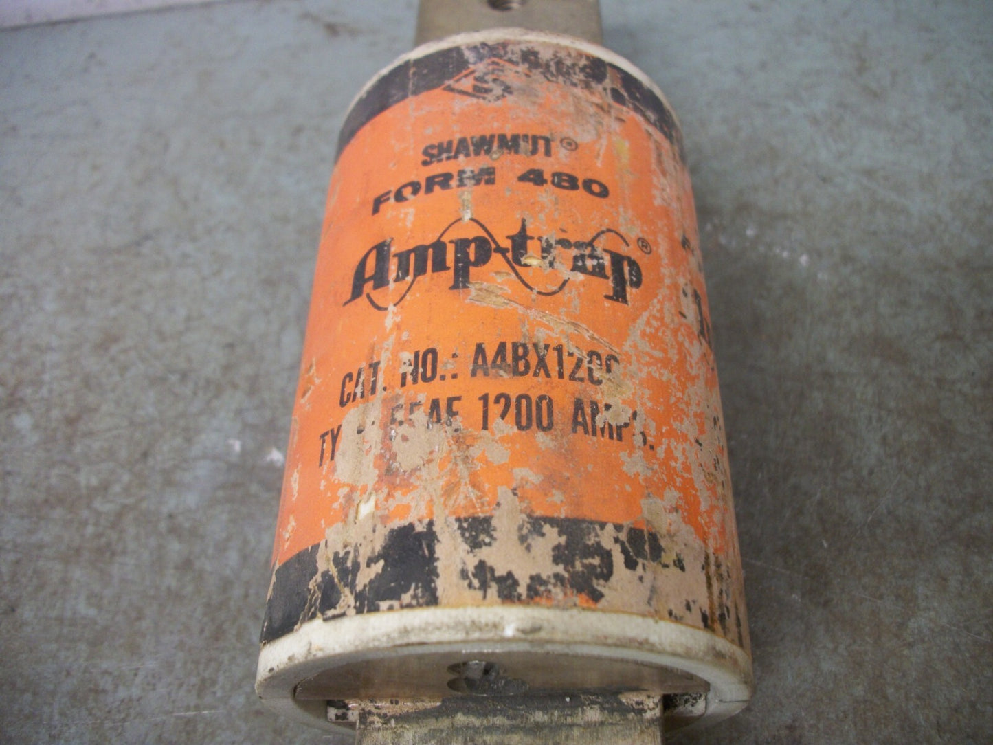 GOULD SHAWMUT AMP-TRAP TYPE 55AE FUSE A4BX1200 1200AMP 600VOLT