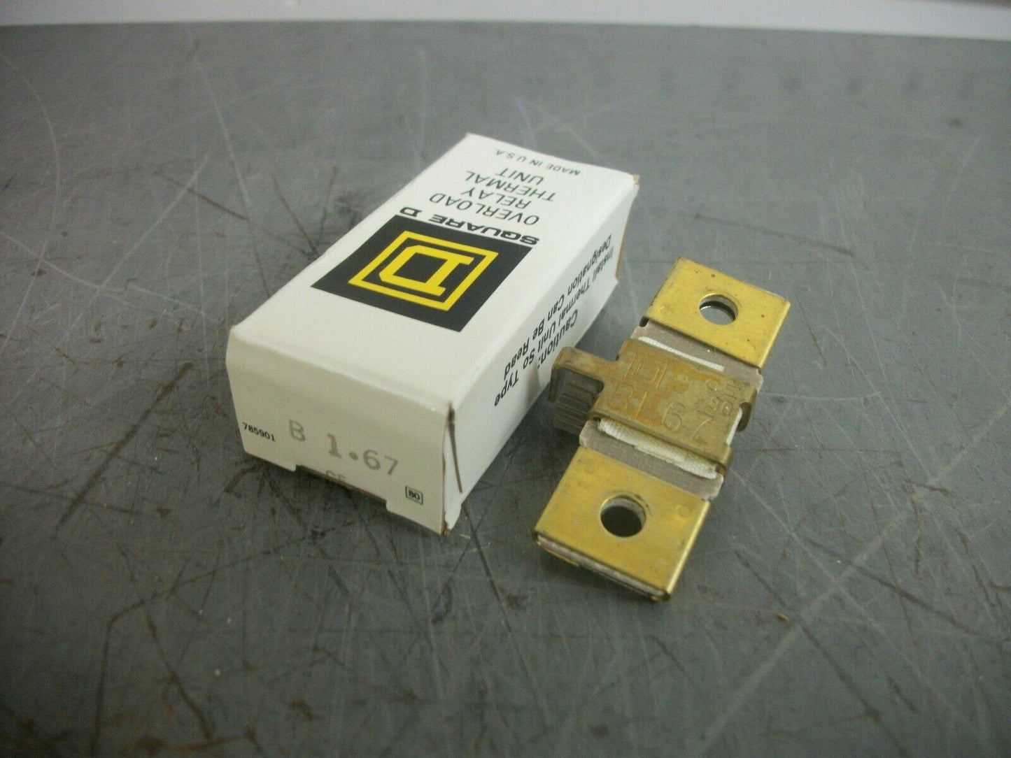 SQUARE D OVERLOAD RELAY THERMAL HEATER B1.67 NIB