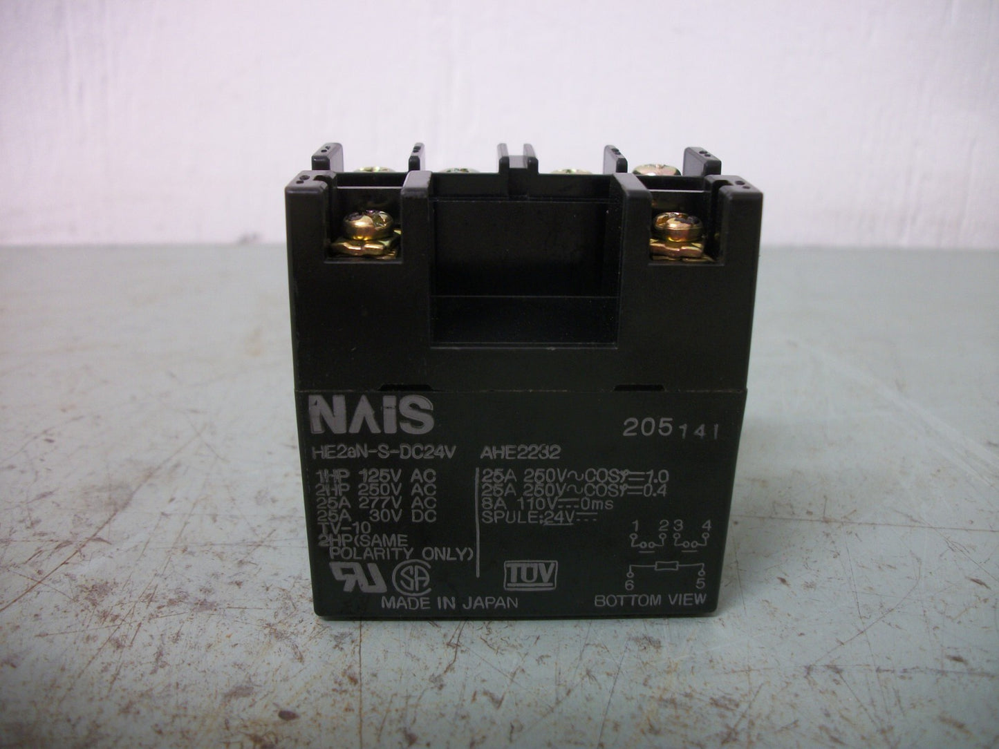 NAIS POWER RELAY HE2AN-S-DC24V 25AMP 24VDC