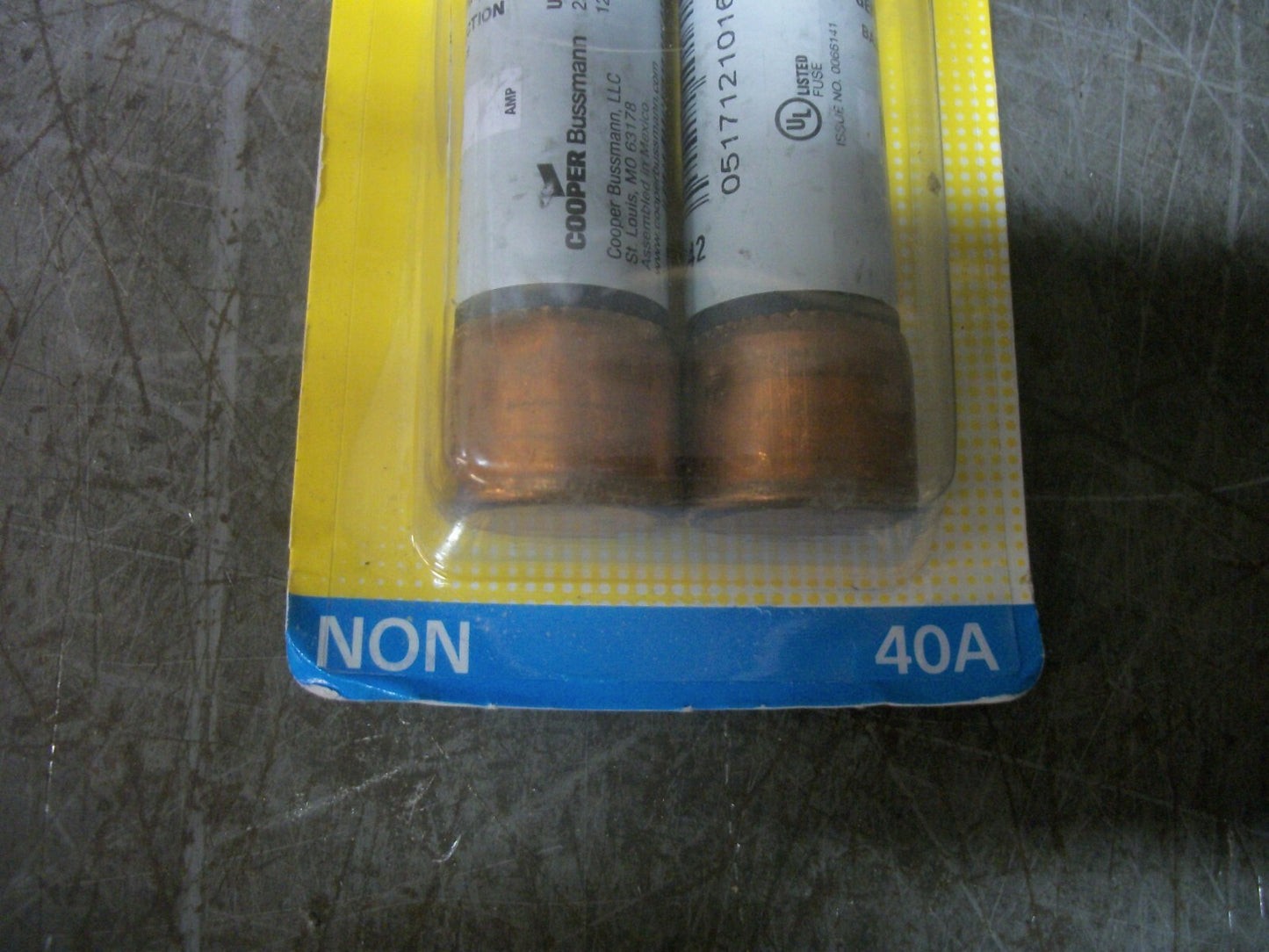 BUSSMANN 2-PACK NON-CURRENT LIMITING FUSES NON40 40AMP 250VOLT NEW