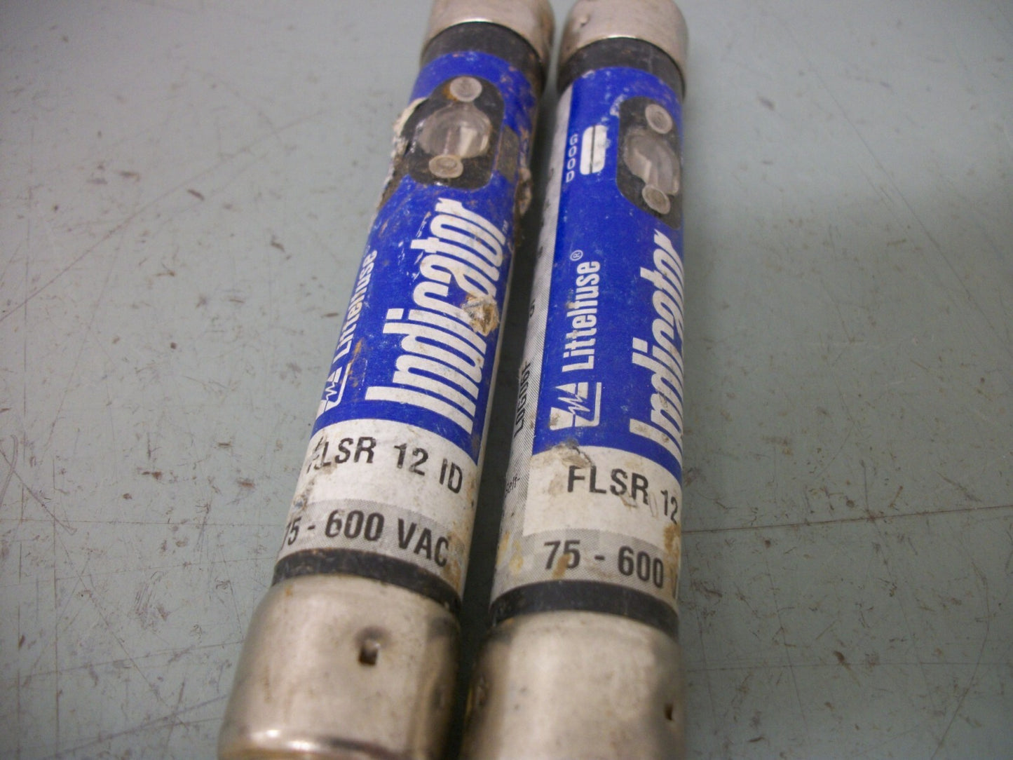 LITTELFUSE LOT OF 2 INDICATOR FUSES FLSR12ID 12AMP 600VOLT