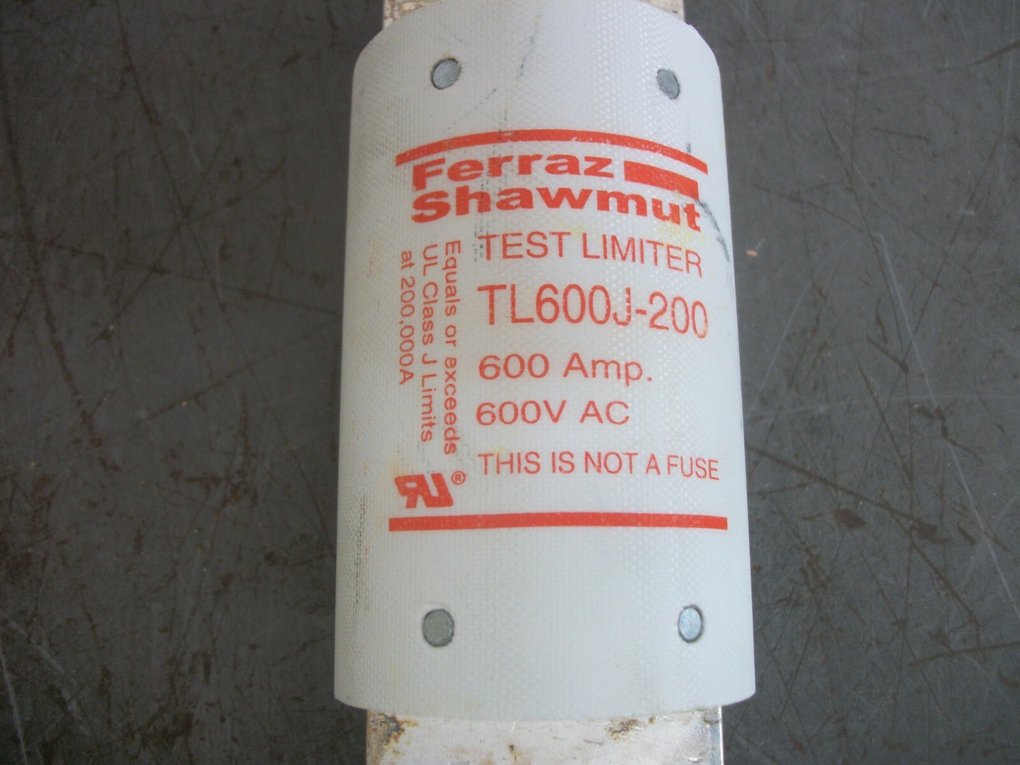 FERRAZ-SHAWMUT TEST LIMITER FUSE TL600J-200 600AMP 600VOLT NOB