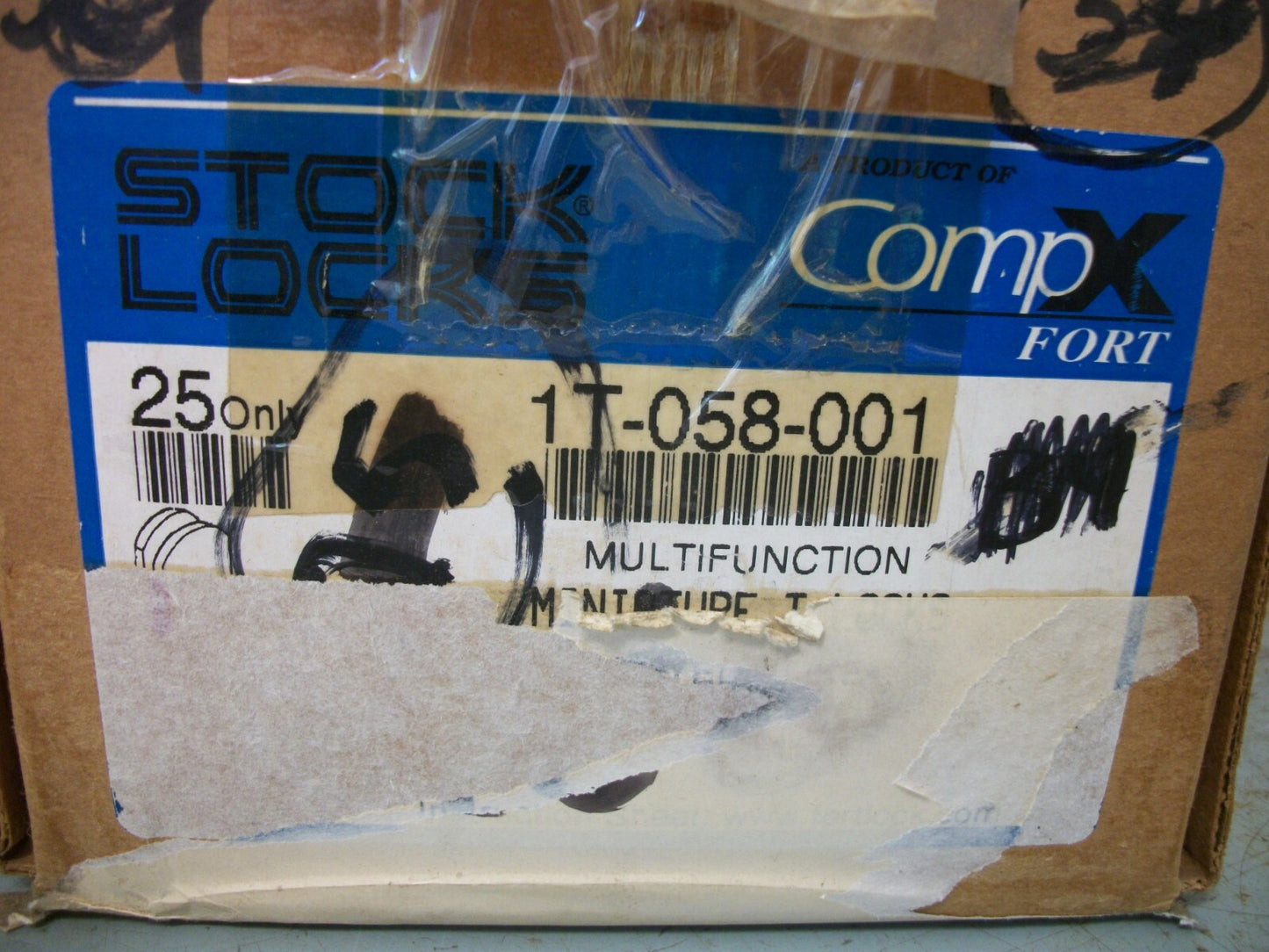 COMPX FORT LOT OF 10 MINI 'T' CAM LOCKS FOR GLASS & PLASTIC DOORS 1T-058-001 NEW