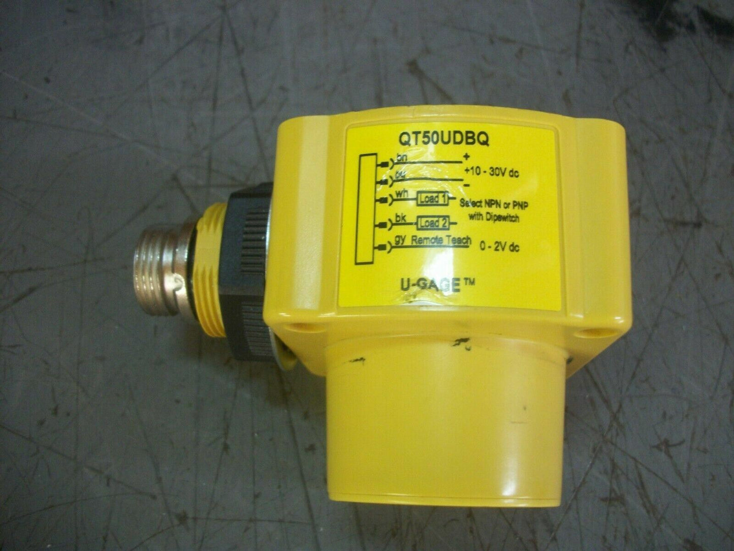 BANNER U-GAGE CHEMICAL RESISTANT ULTRASONIC SENSOR QT50UDBQ