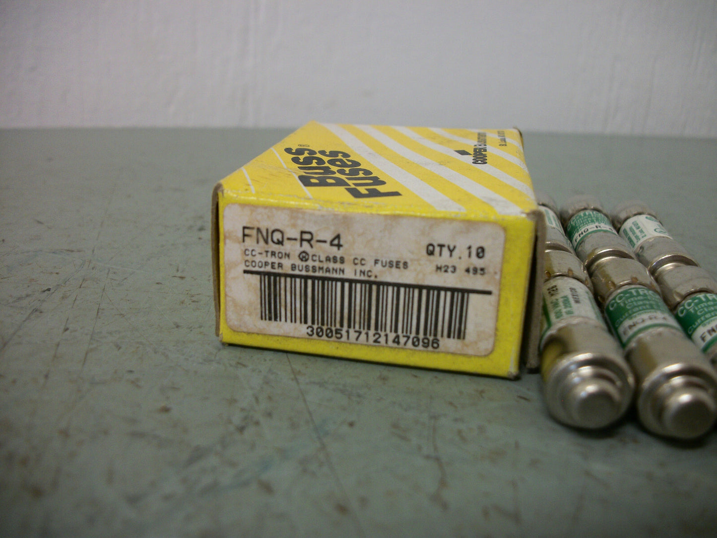 BUSSMANN BOX OF 6 CC-TRON FUSES FNQ-R-4 4AMP 600VOLT NIB