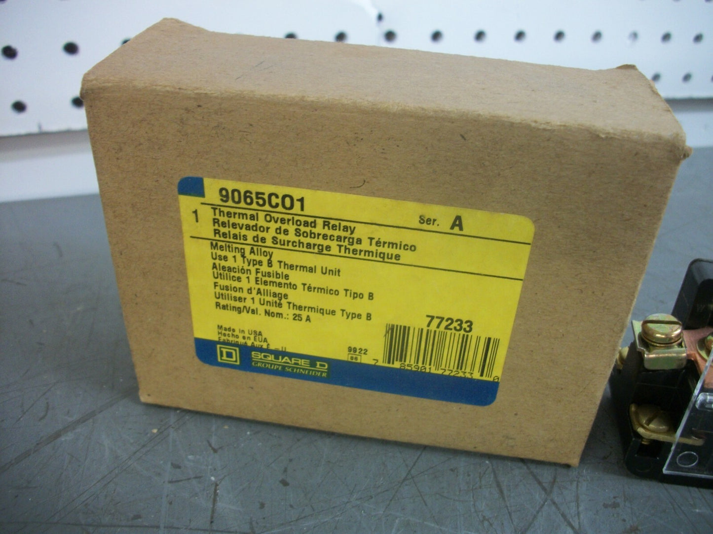 SQUARE D THERMAL OVERLOAD RELAY 9065CO1 NIB