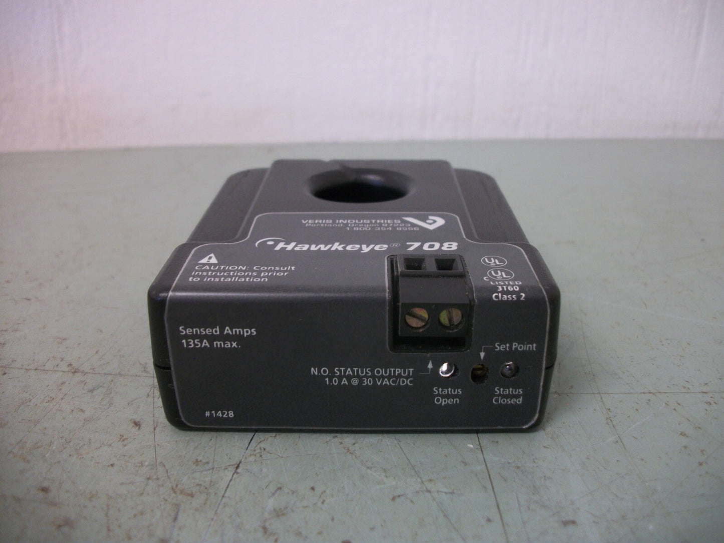 VERIS HAWKEYE 708 ADJUSTABLE CURRENT SENSOR 135AMP