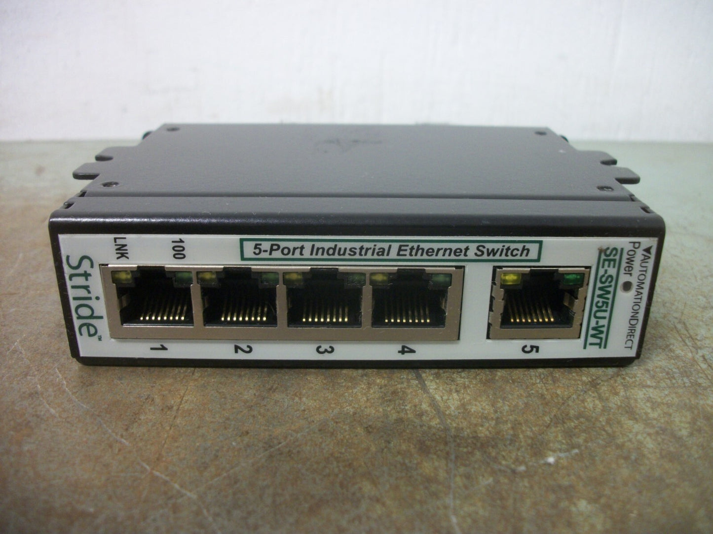 AUTOMATION DIRECT STRIDE 5-PORT INDUSTRIAL ETHERNET SWITCH SE-SW5U-WT