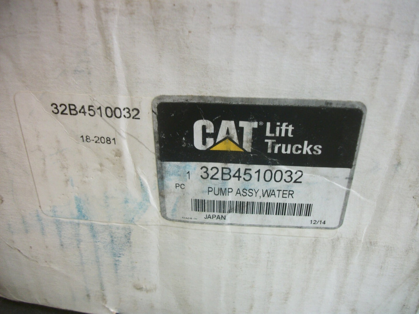 CAT WATER PUMP ASSEMBLY 32B4510032 NIB