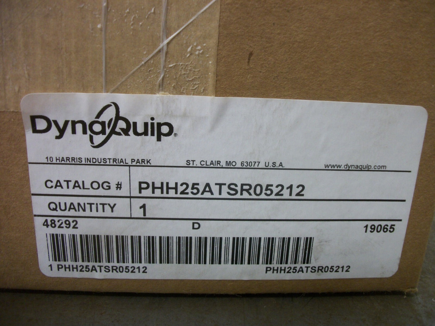 DYNAQUIP 1" PNEUMATIC ACTUATOR PHH25ATSR05212 119/84IN-LBS 80PSI NIB