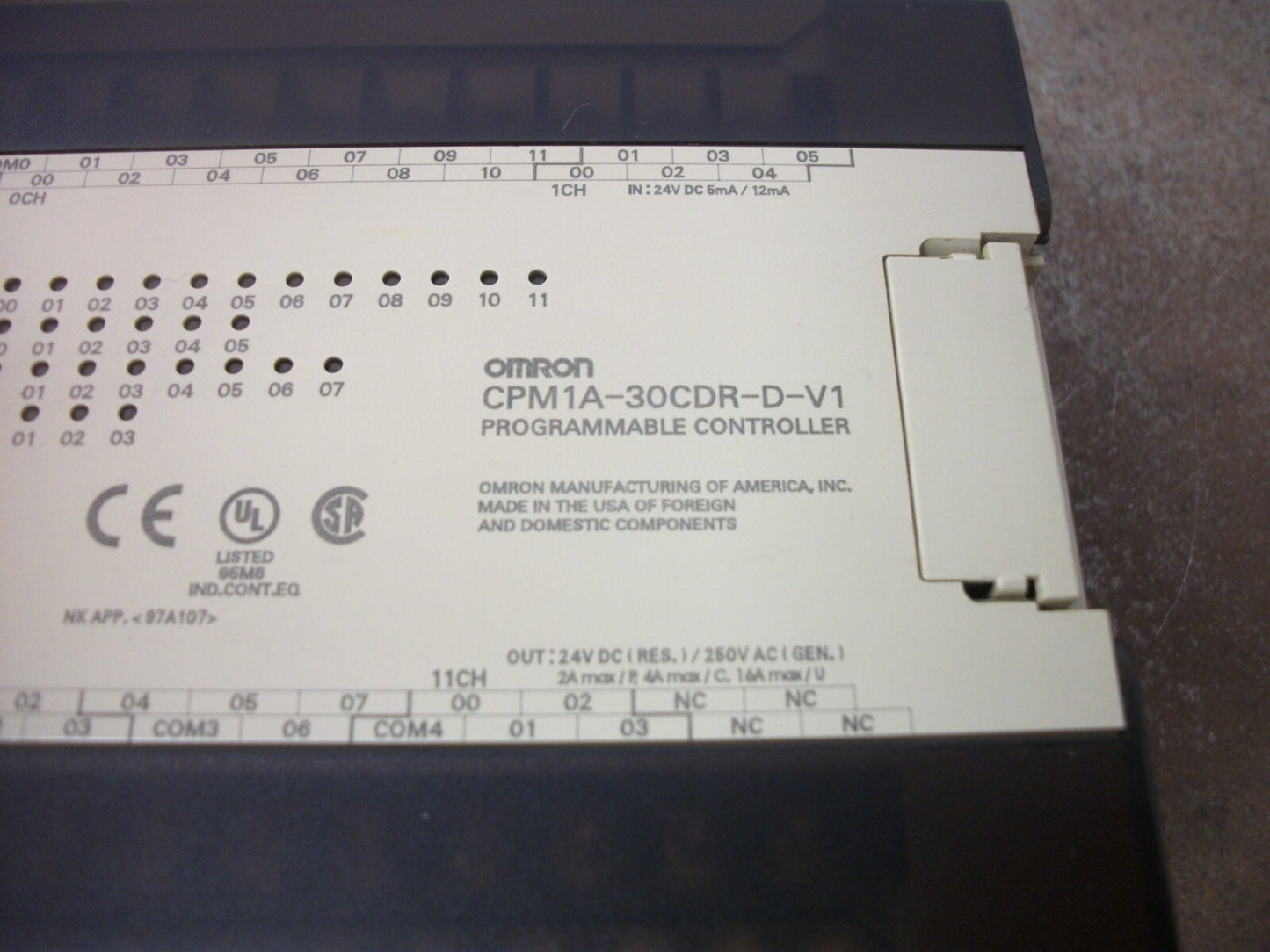 OMRON PLC UNIT CPM1A-30CDR-D-V1