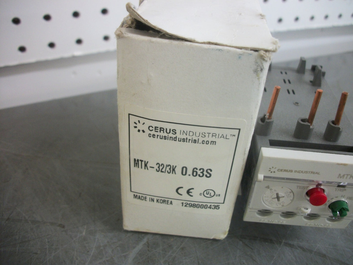 CERUS THERMAL OVERLOAD RELAY MTK-32/3K 0.63S 0.4-0.63AMP NIB