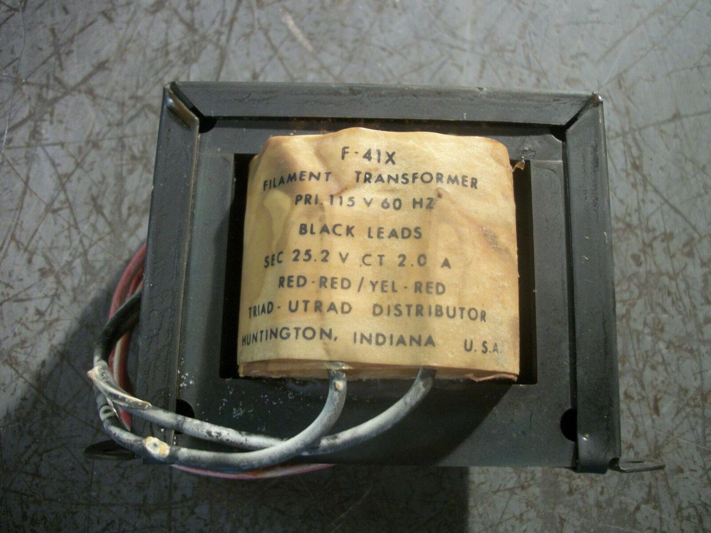 MAGNETEK TRIAD-UTRAD FILAMENT TRANSFORMER F-41X HV 115 LV 25.2 NIB