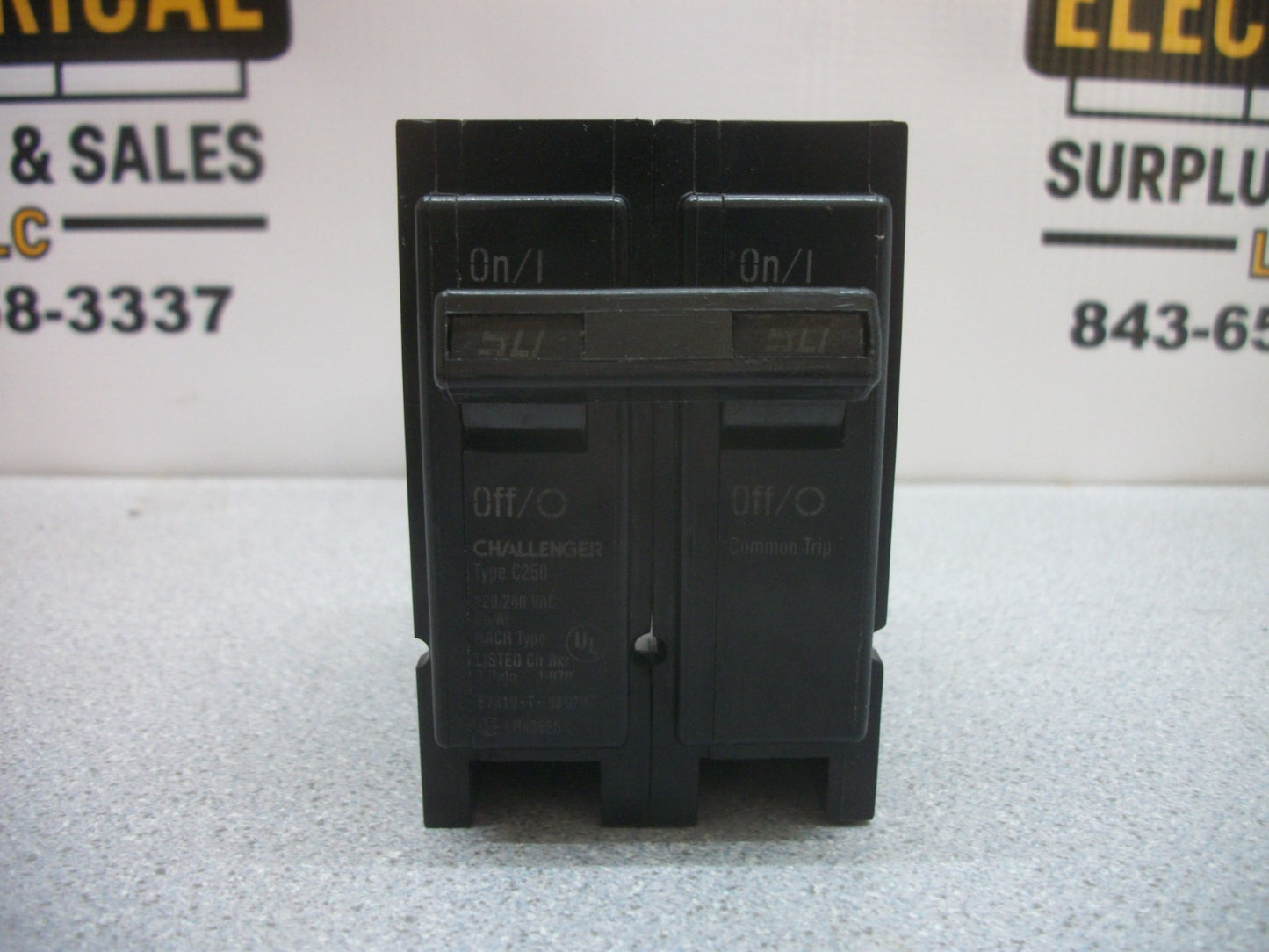 CHALLENGER TYPE C CIRCUIT BREAKER C250 50AMP 240VOLT 2POLE