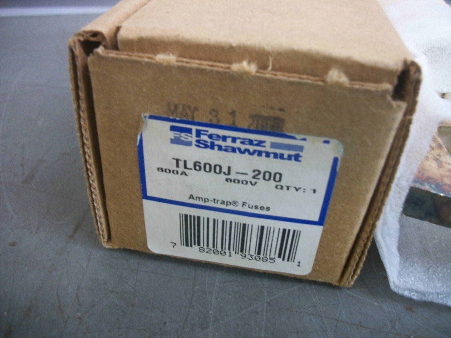 FERRAZ-SHAWMUT TEST LIMITER FUSE TL600J-200 600AMP 600VOLT NIB