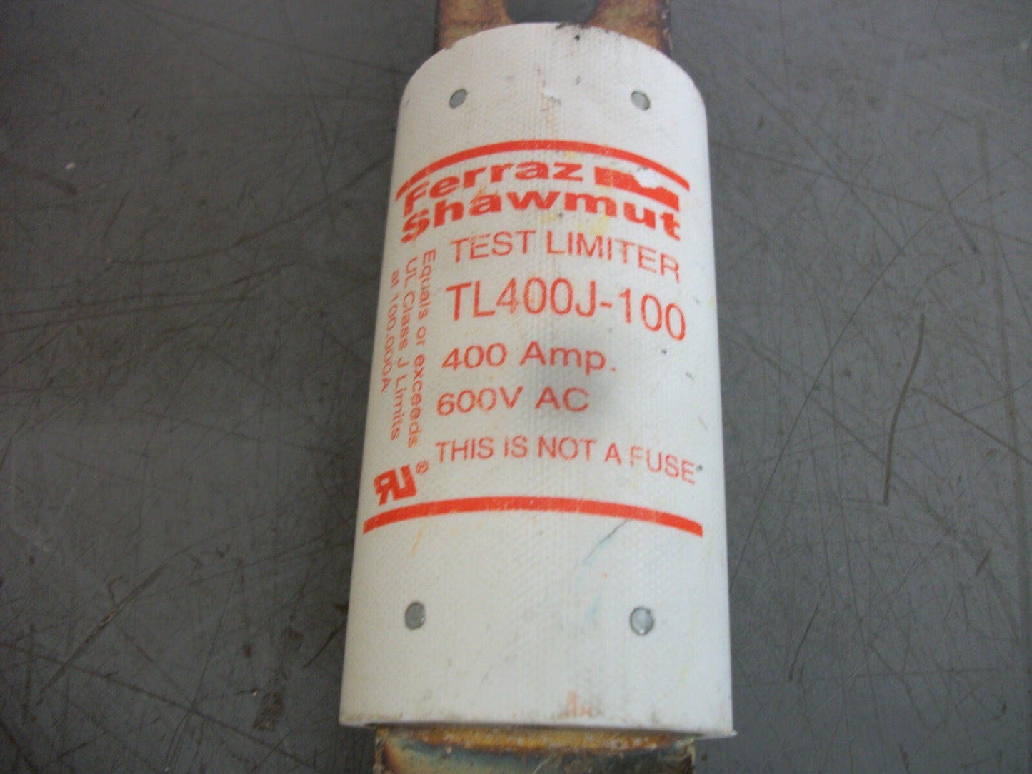 FERRAZ-SHAWMUT TEST LIMITER FUSE TL400J-100 400AMP 600VOLT