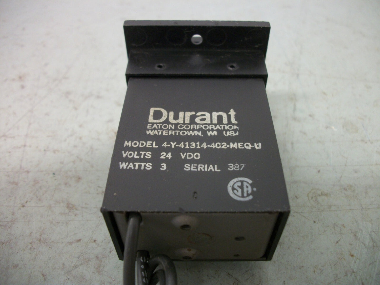 DURANT 4-DIGIT ANALOG COUNTER MODULE 4-Y-41314-402-MEQ-U NOB
