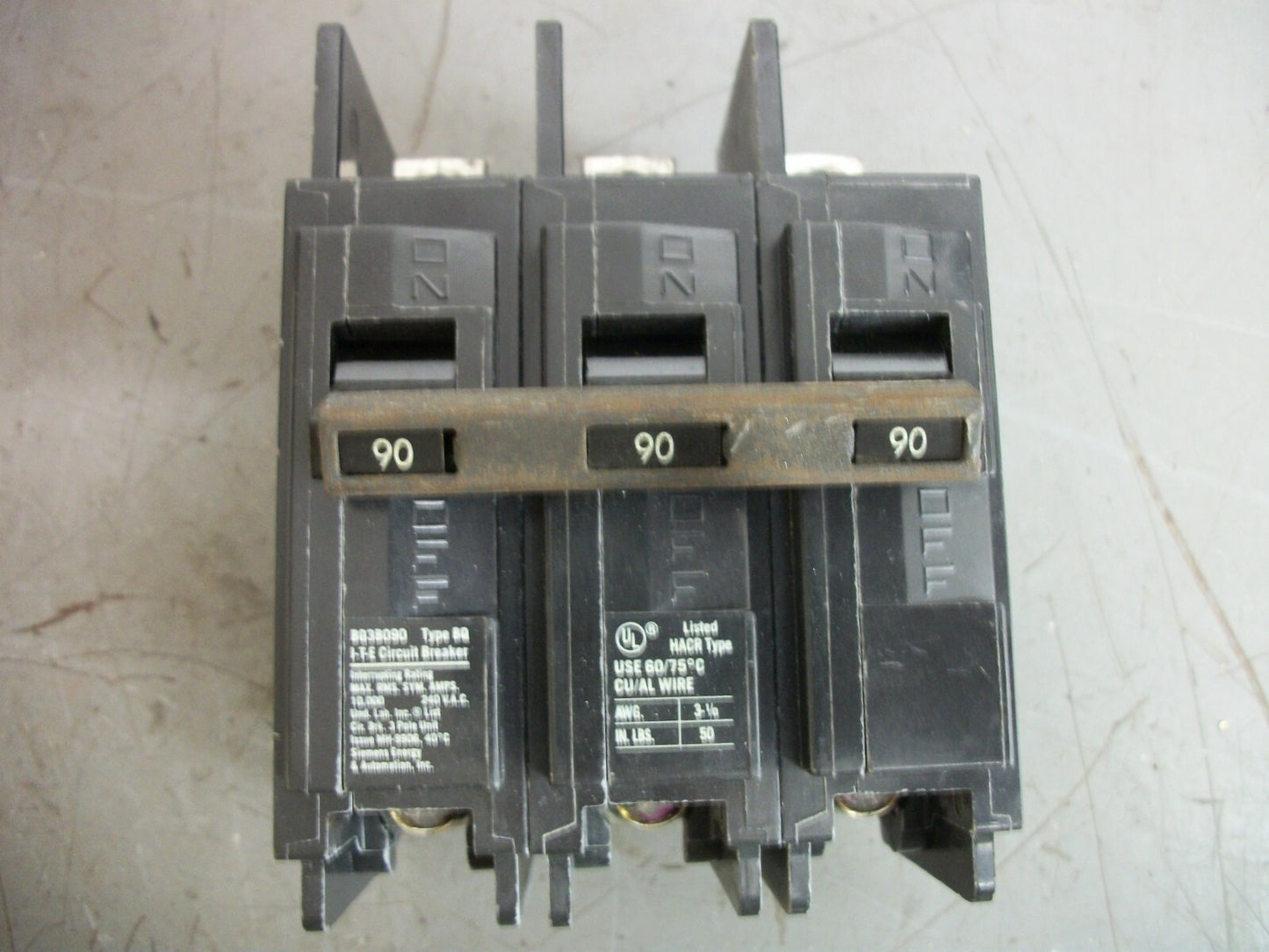 SIEMENS BQ CIRCUIT BREAKER BQ3B090 90AMP 240VOLT 3POLE