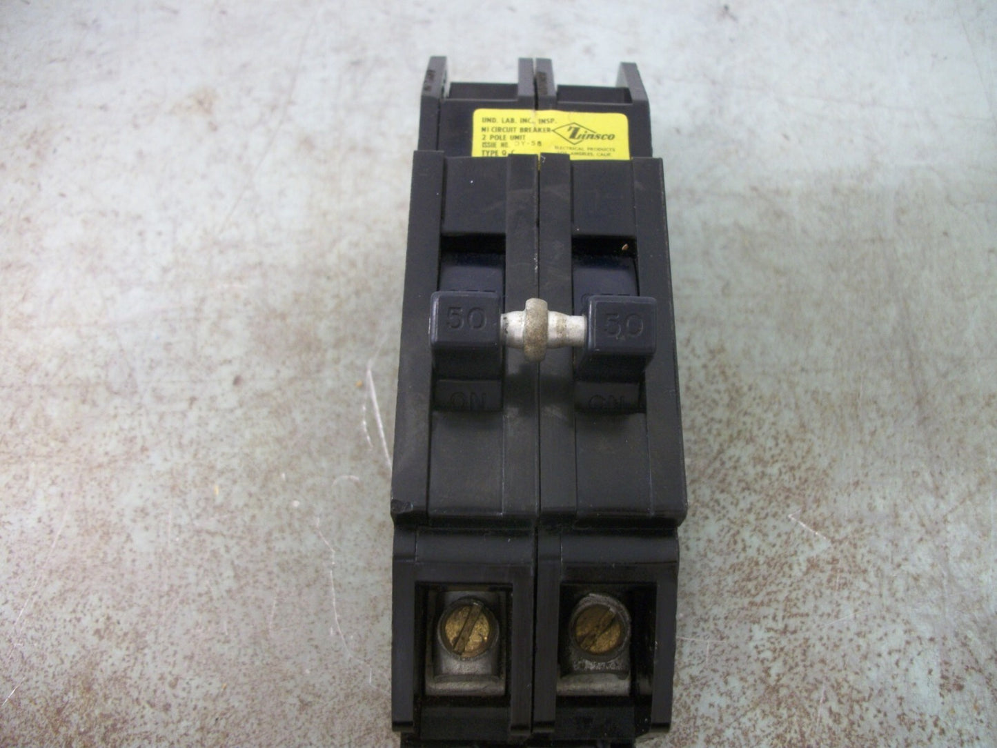 ZINSCO TYPE QC CIRCUIT BREAKER QC250 50AMP 240VOLT 2POLE