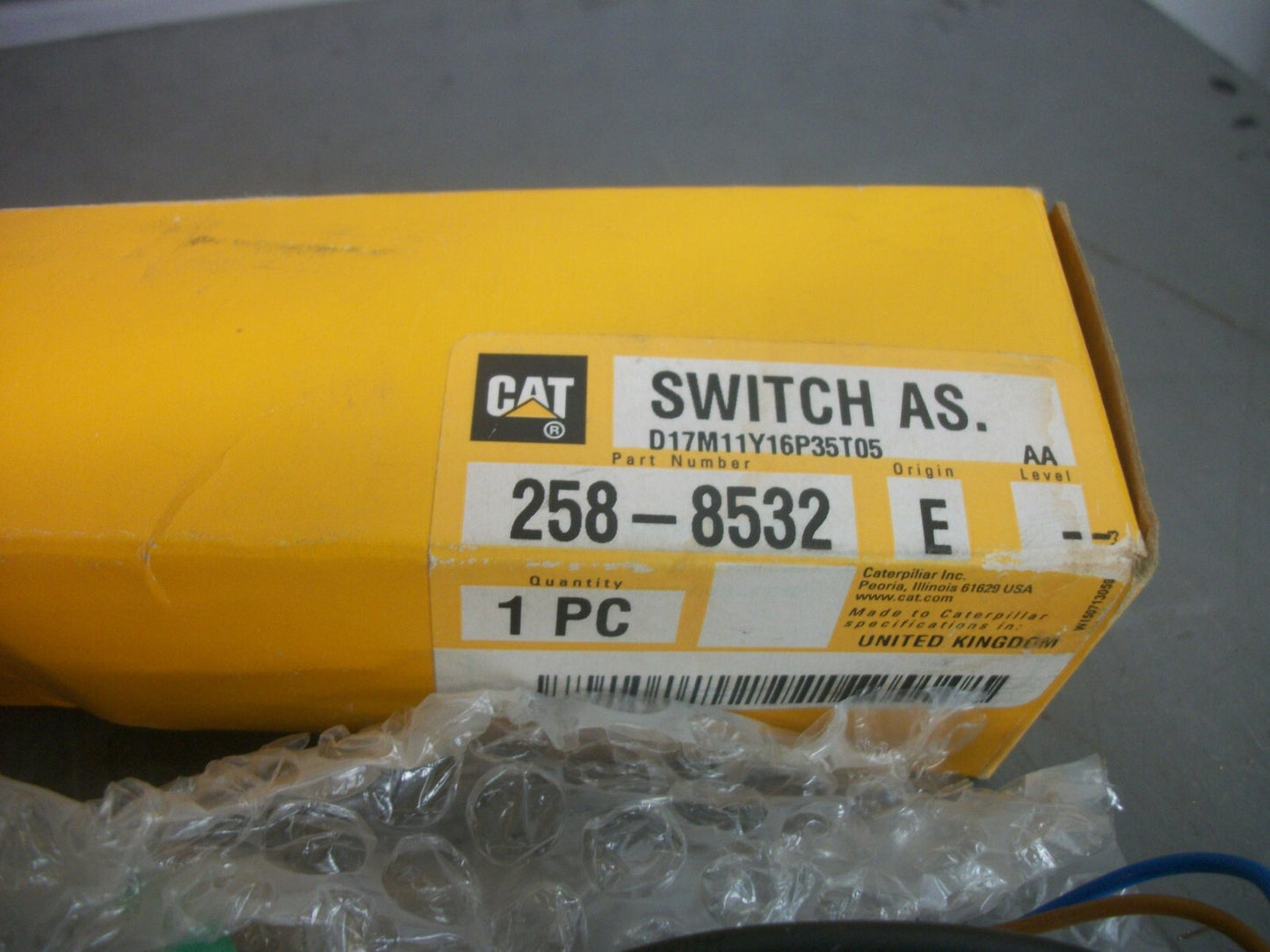CAT SWITCH ASSEMBLY 258-8532 NIB