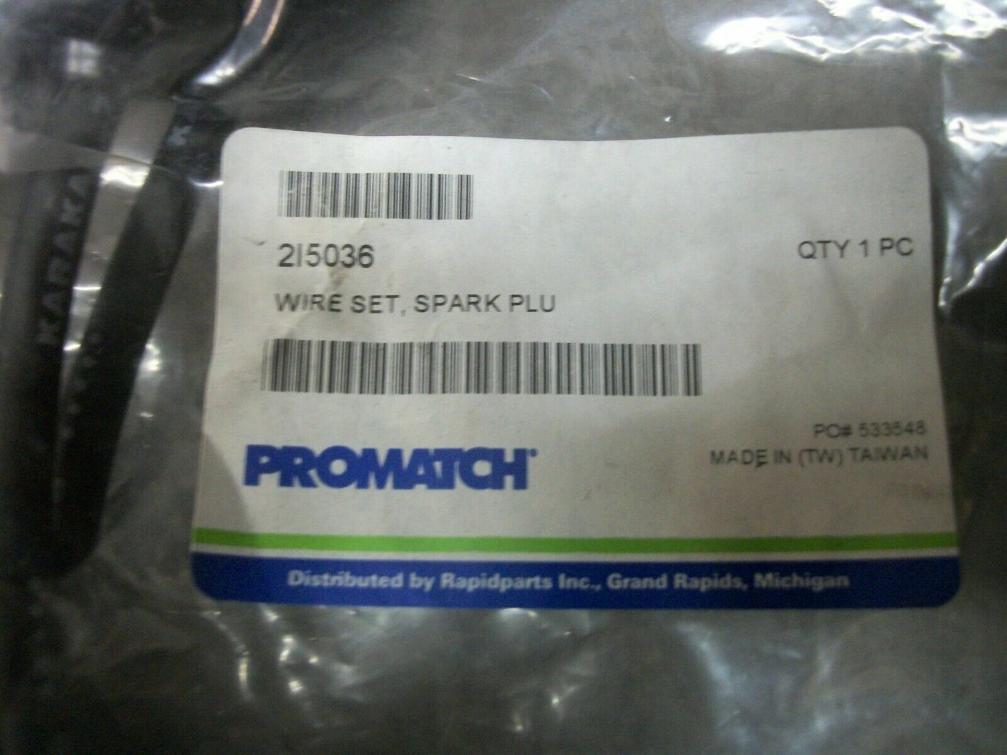 PROMATCH RAPIDPARTS SPARK PLUG WIRE SET 215036 NEW