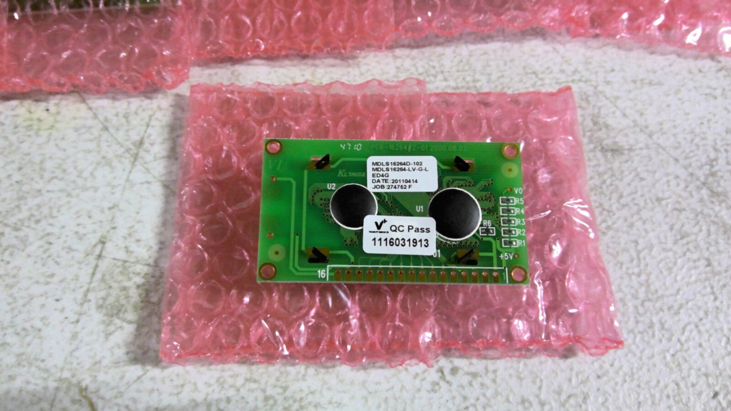 VARITRONIX MDLS16264D-102 LOT OF 20 LCD DISPLAY PANEL PCB MDLS16264-LV-G-L ED4G