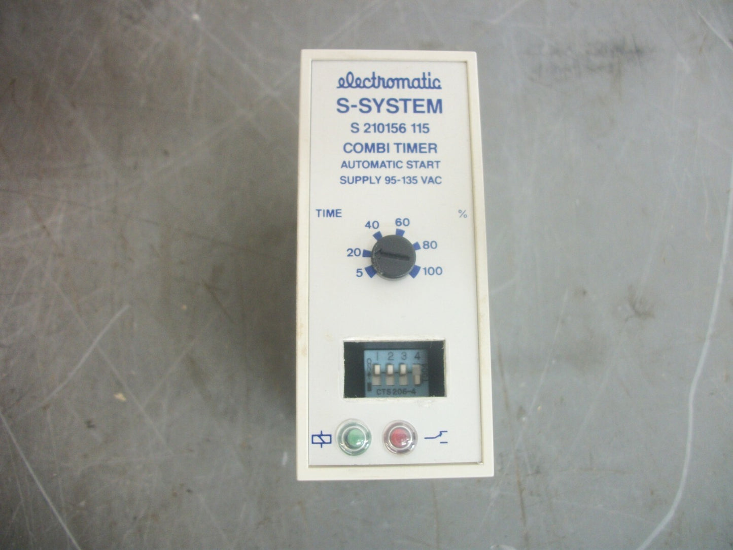 ELECTROMATIC S-SYSTEM AUTOMATIC START COMBINATION TIMER S 210156 115 5-100SEC