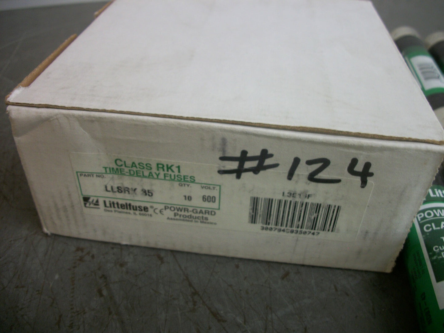 LITTELFUSE BOX OF 10 POWR-GARD FUSES LLSRK35 35AMP 600VOLT NIB