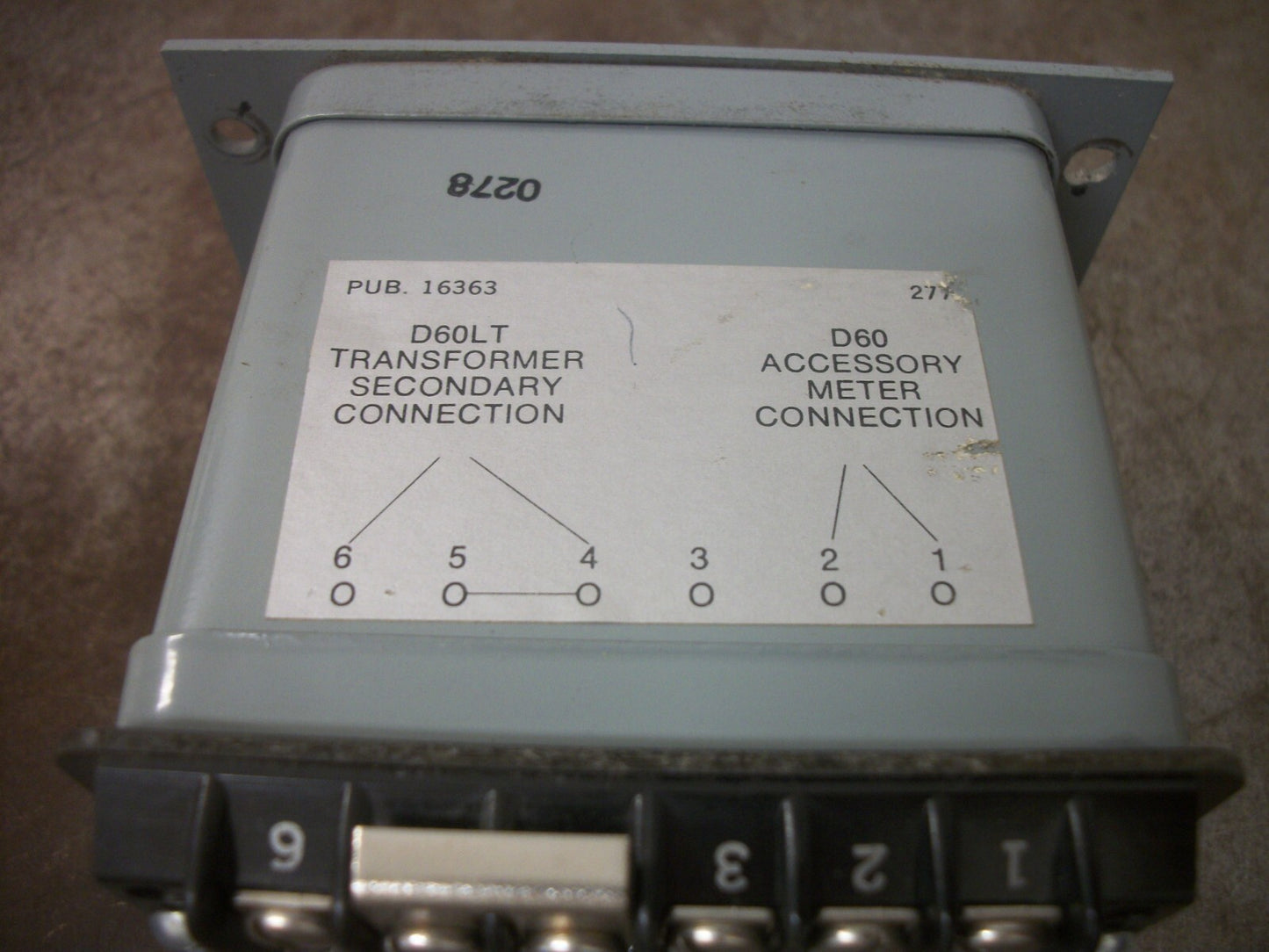 CUTLER-HAMMER ADJUSTABLE CURRENT RELAY TRANSFORMER D60LA