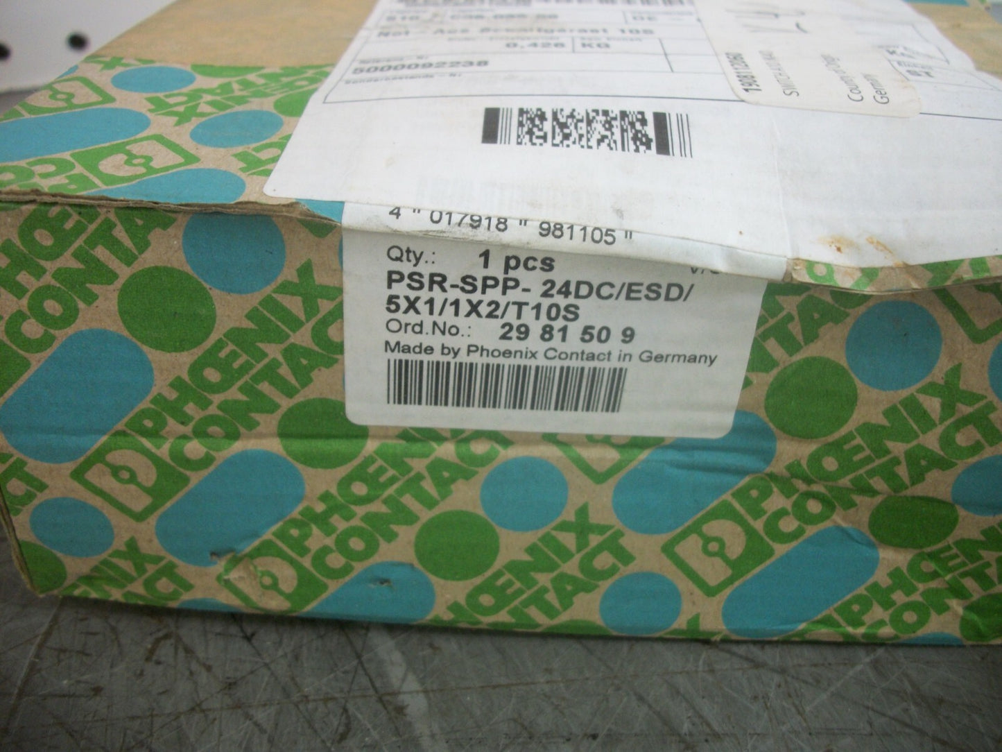 PHOENIX CONTACT SAFETY RELAY PSR-SPP-24DC/ESD/5X1/1X2/T10S NIB