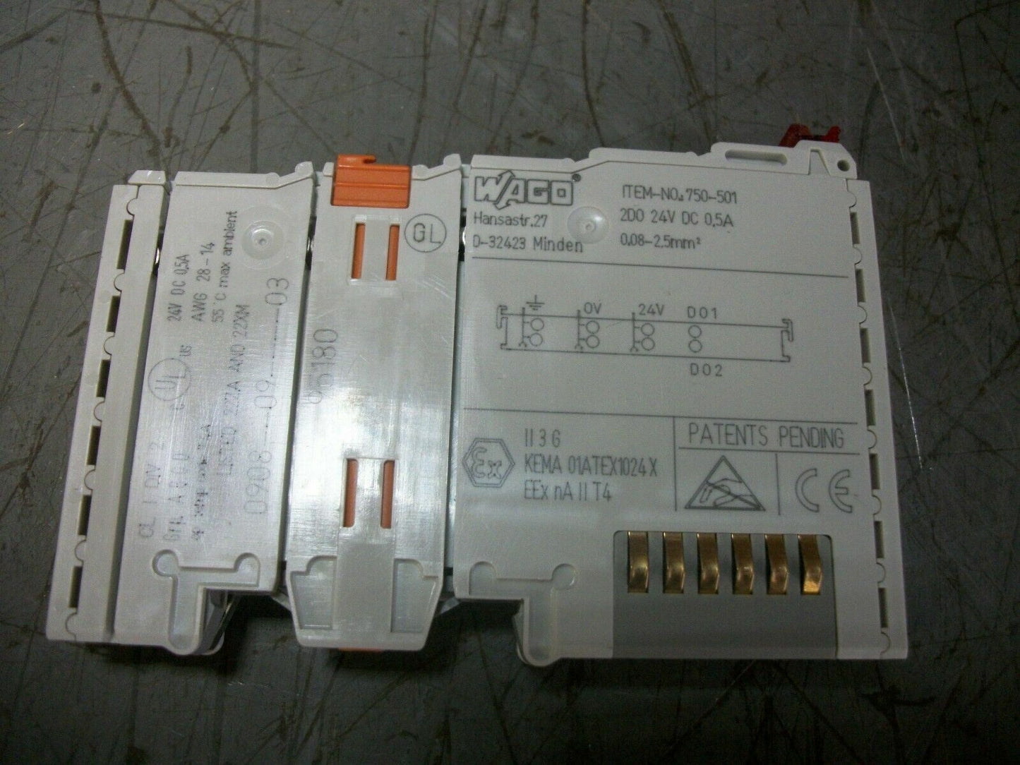 WAGO 2-CHANNEL DIGITAL OUTPUT MODULE 750-501 NOB
