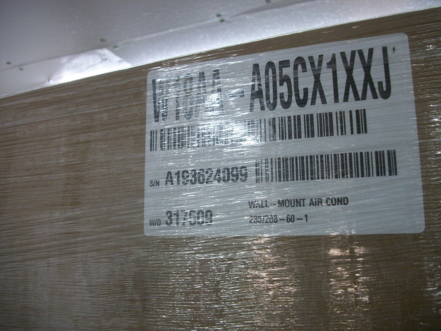 BARD WALL MOUNT 1.5 TON AIR CONDITIONER W18AA-A05CX1XXJ NEW