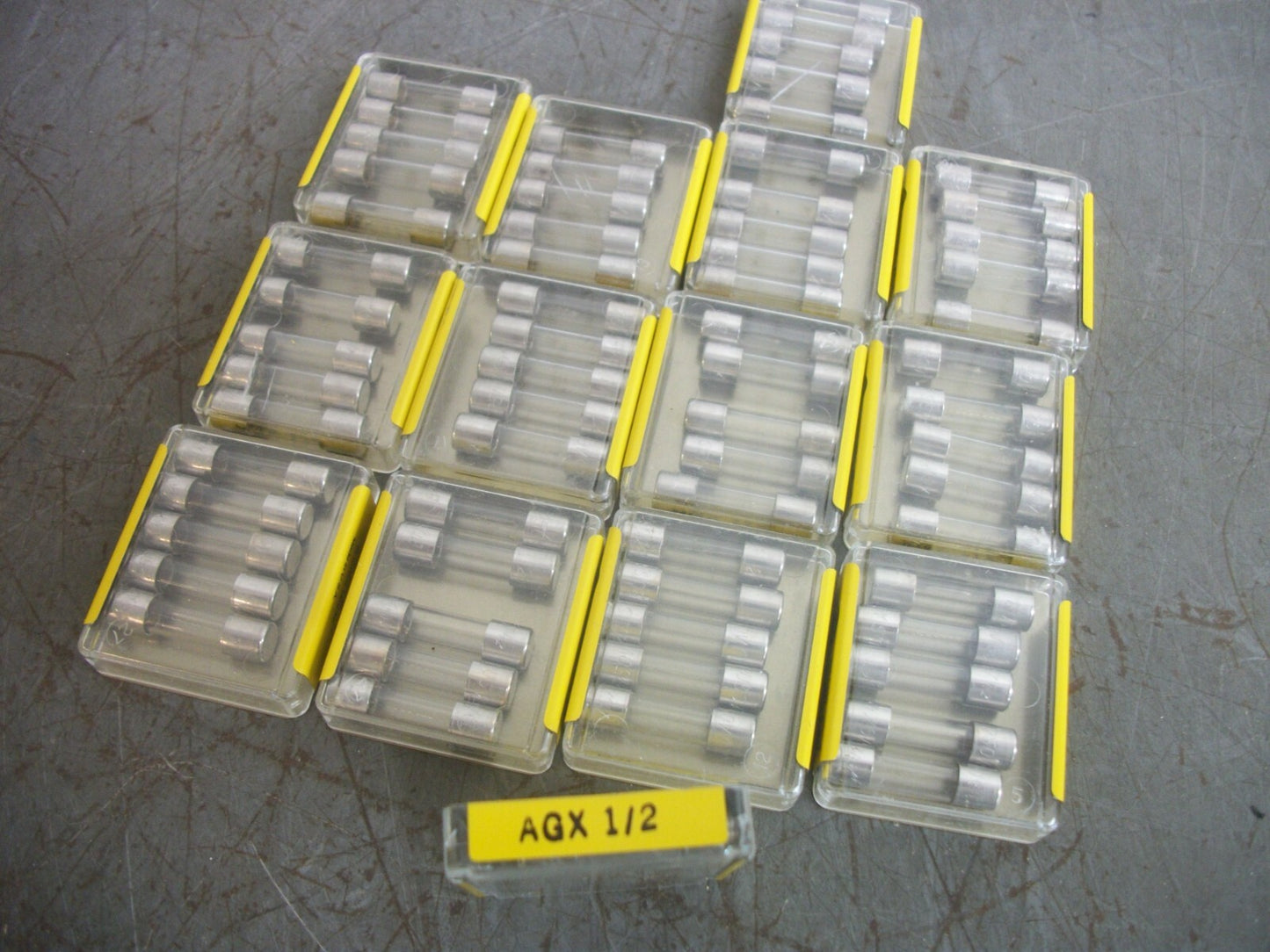 BUSSMANN LOT OF 70 CARTRIDGE FUSES AGX1/2 1/2AMP 250VOLT NEW
