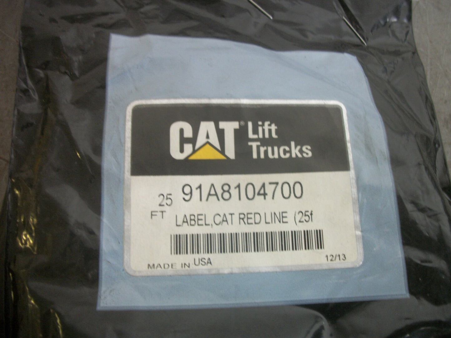 CAT LOT OF 2 25FT RED LINE LABELS 91A8104700 NEW