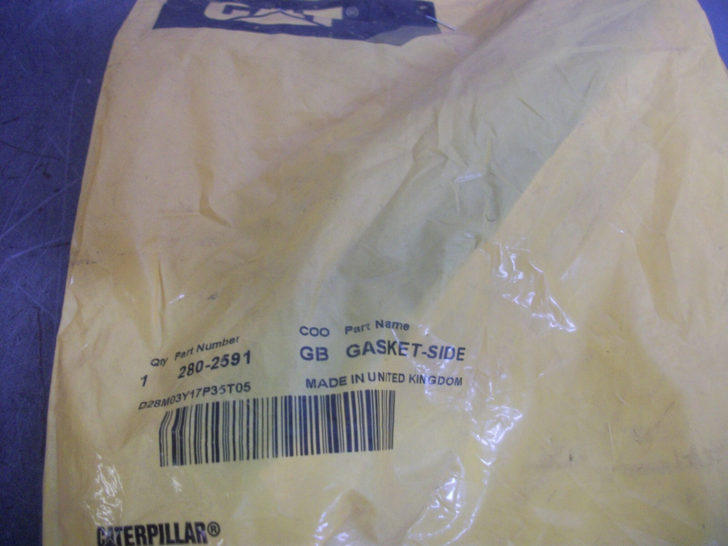 CAT LOT OF 2 SIDE GASKETS 280-2591 NEW