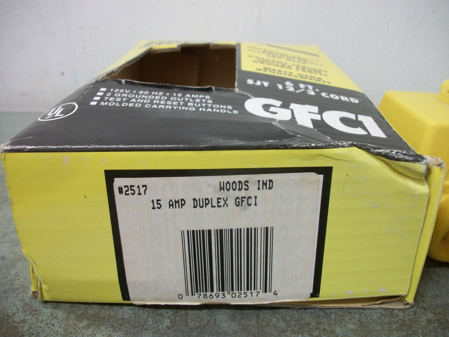 TB WOODS SHOCK STOPPER PORTABLE GFCI DUPLEX RECEP BOX 4115-6GF 15AMP 125VOLT NIB