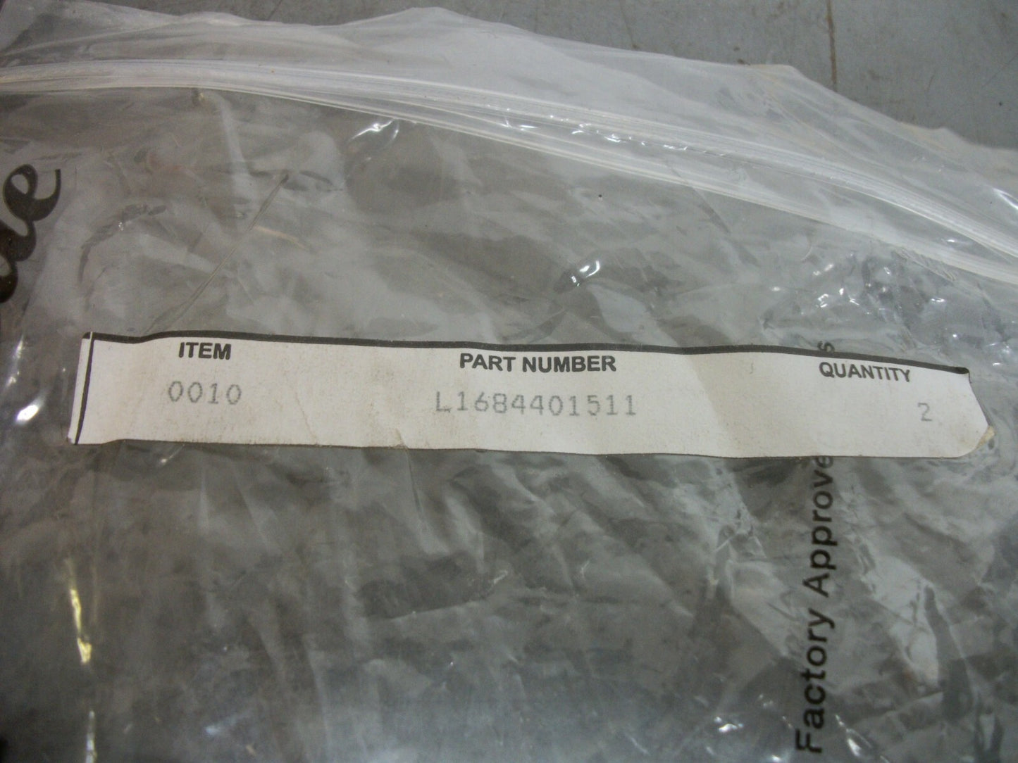 LINDE BAG OF 2 TUBES L1684401511 NEW