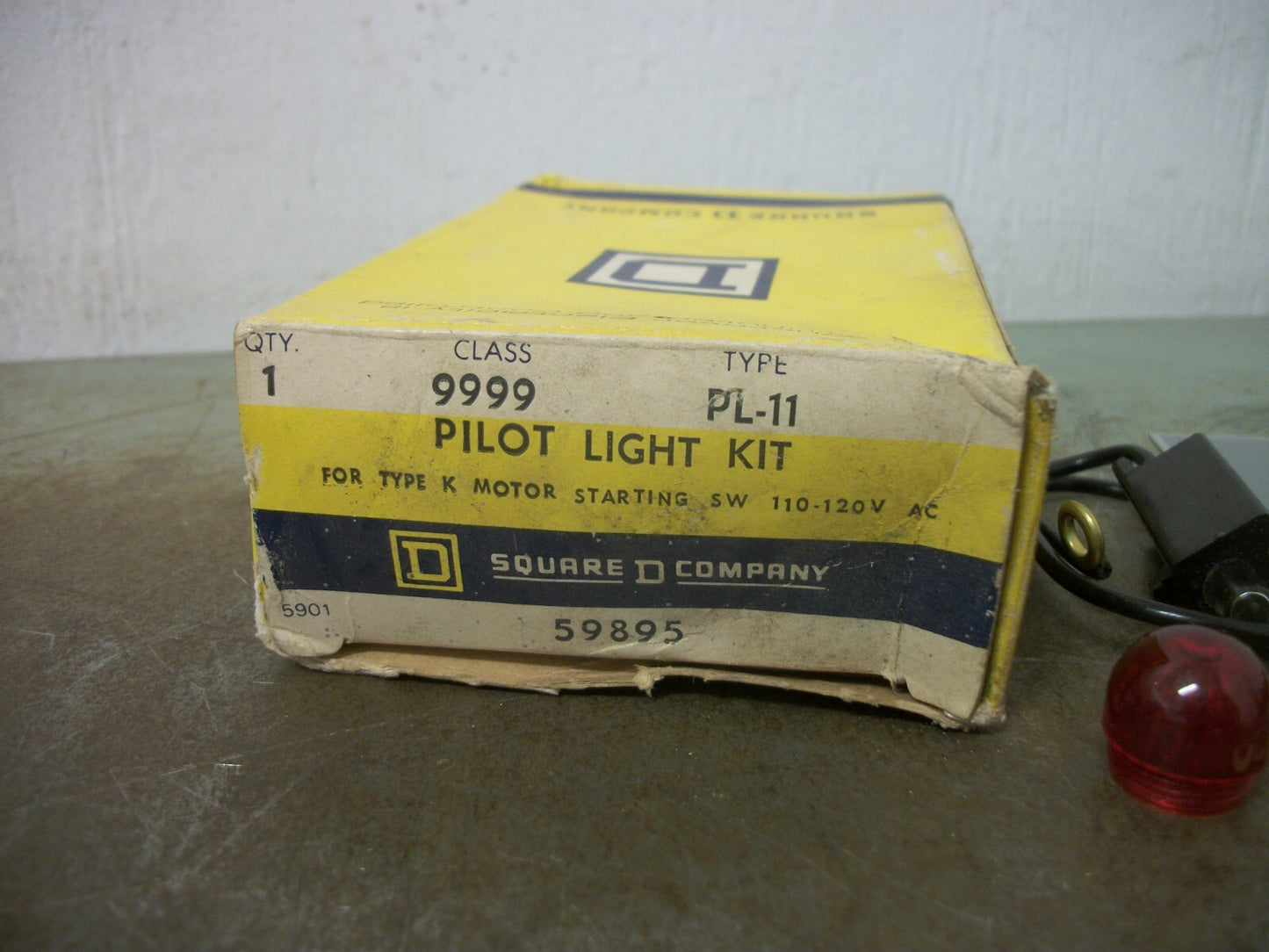 SQUARE D PILOT LIGHT KIT FOR TYPE K MOTOR STARTING SWITCH 9999PL11 120VOLT NIB